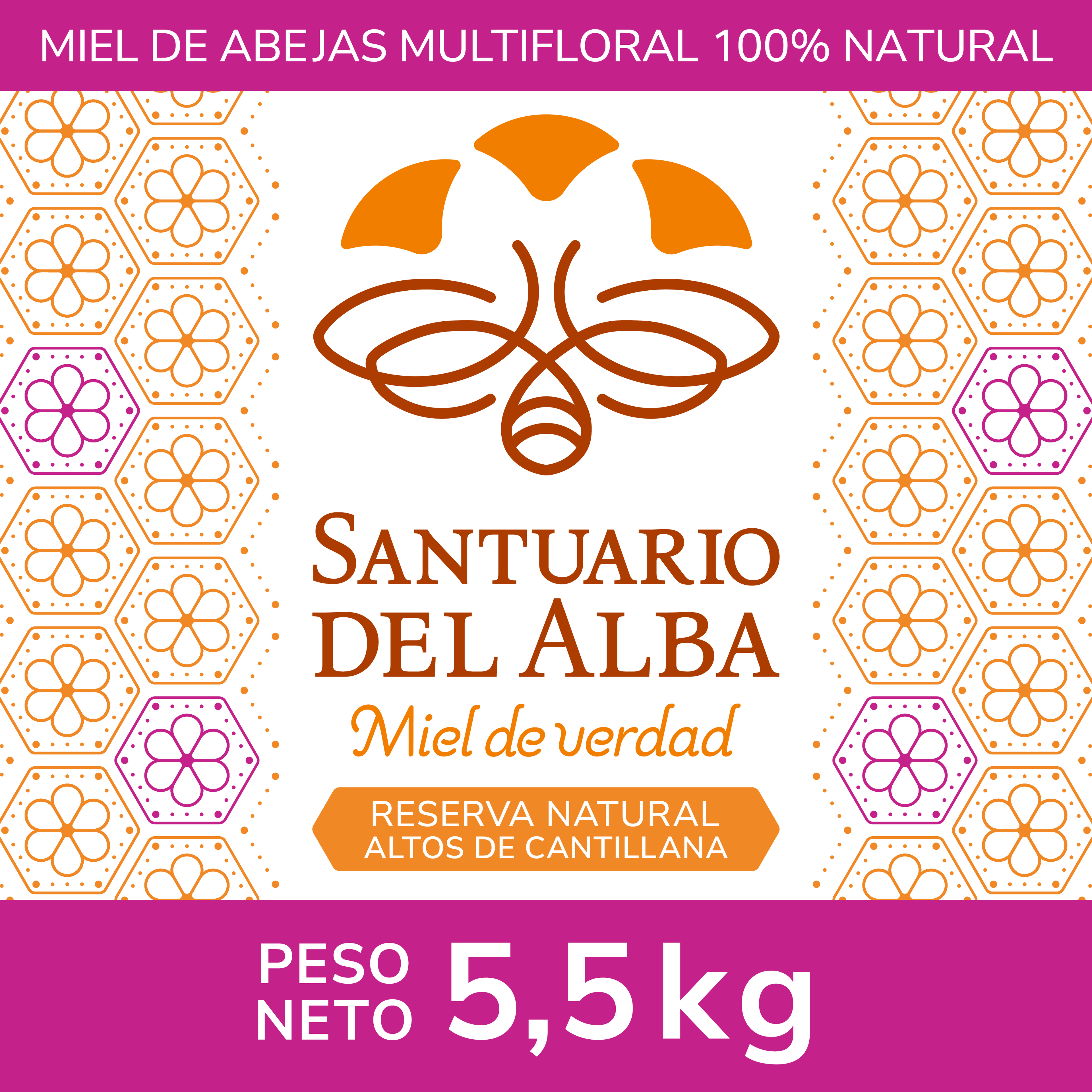 Miel de abejas multifloral - 5,5 kg