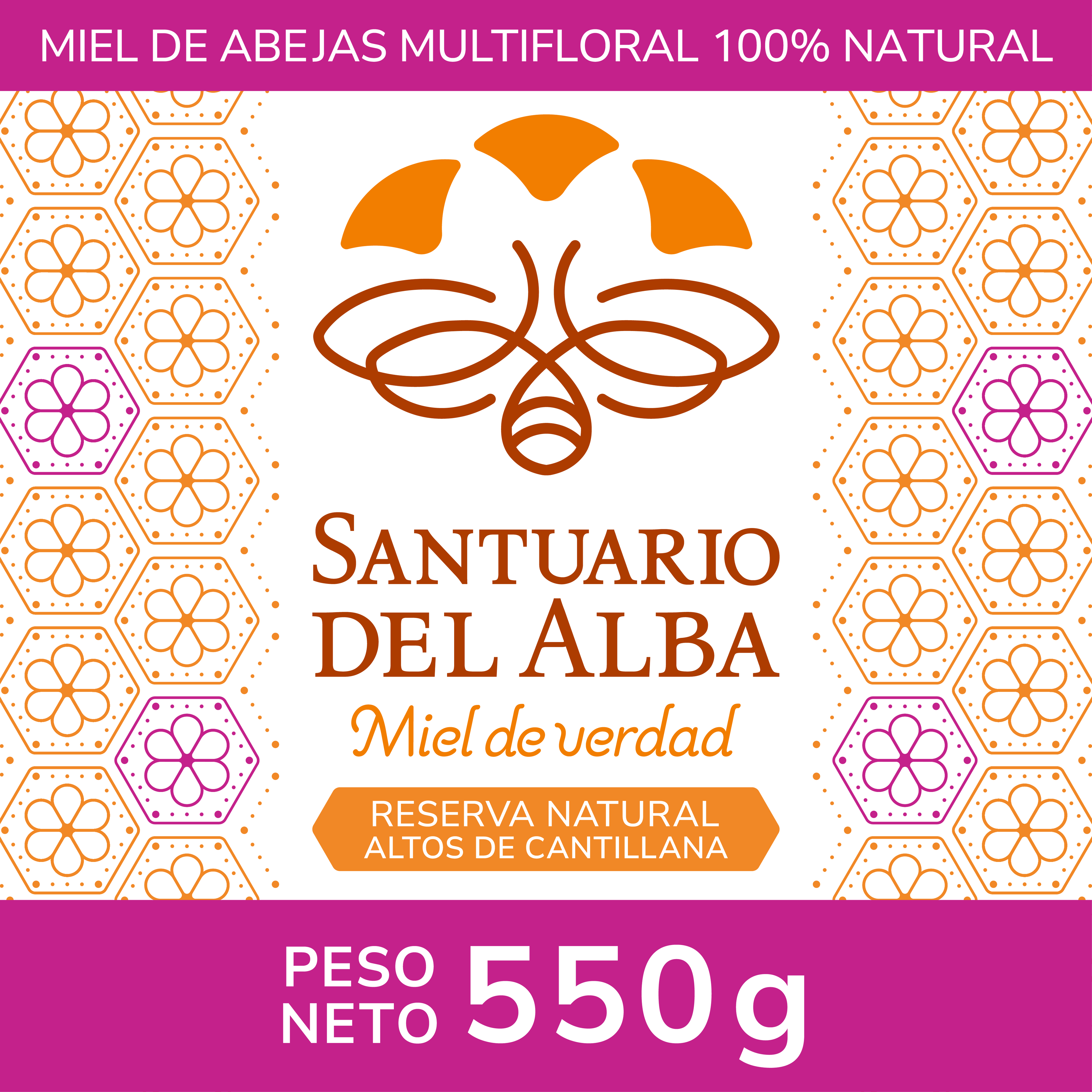 Miel de abejas multifloral - 550 g