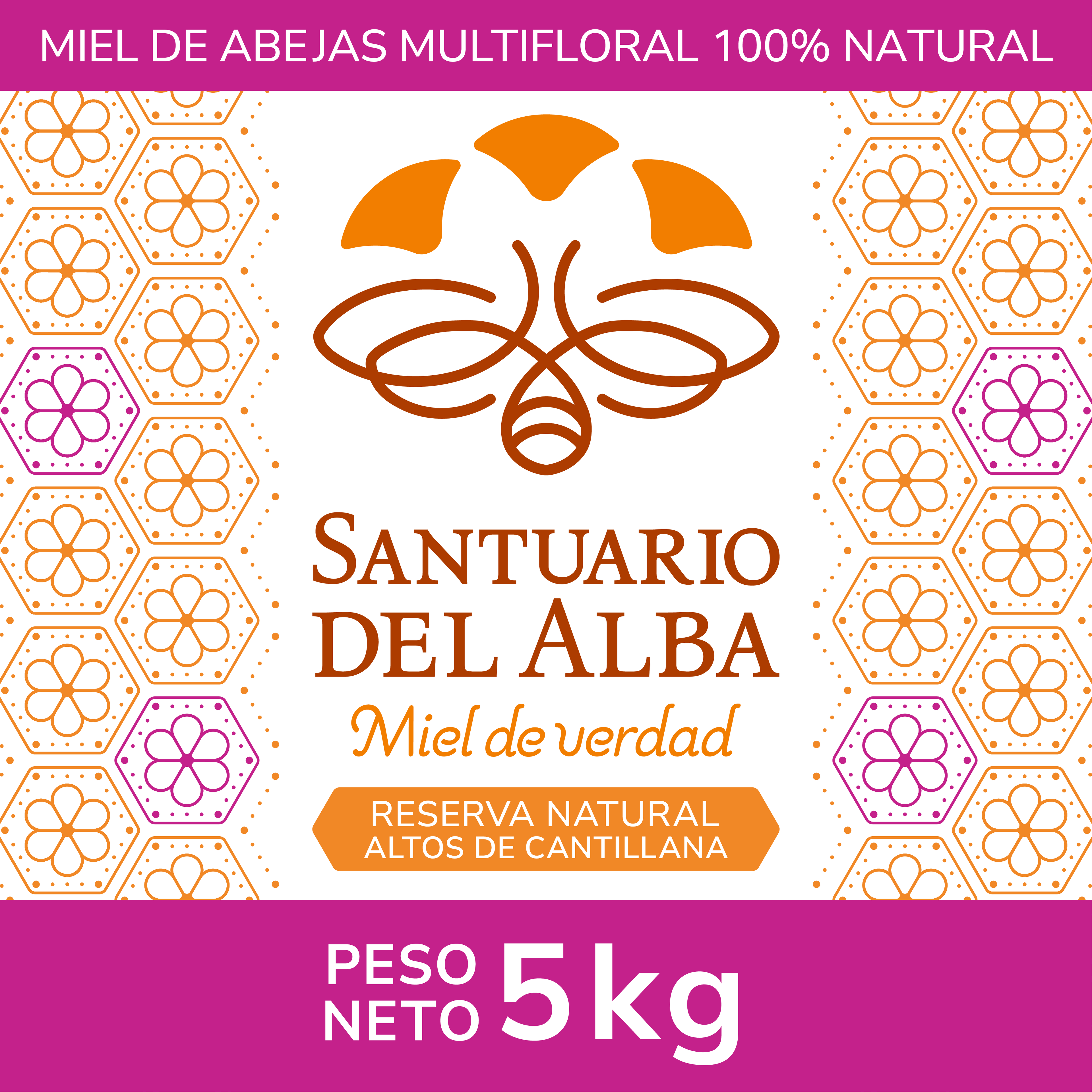 Miel de abejas multifloral - 5 kg